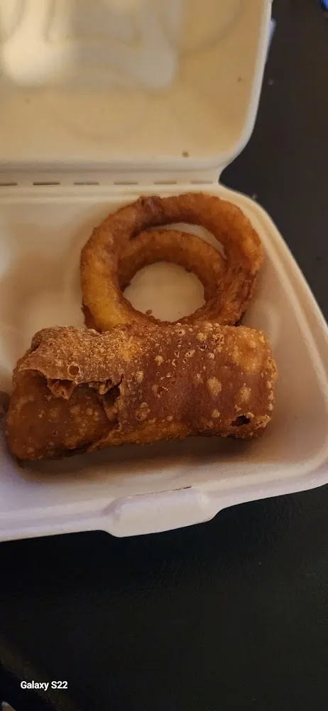 Chicken Fingers with Onion Rings